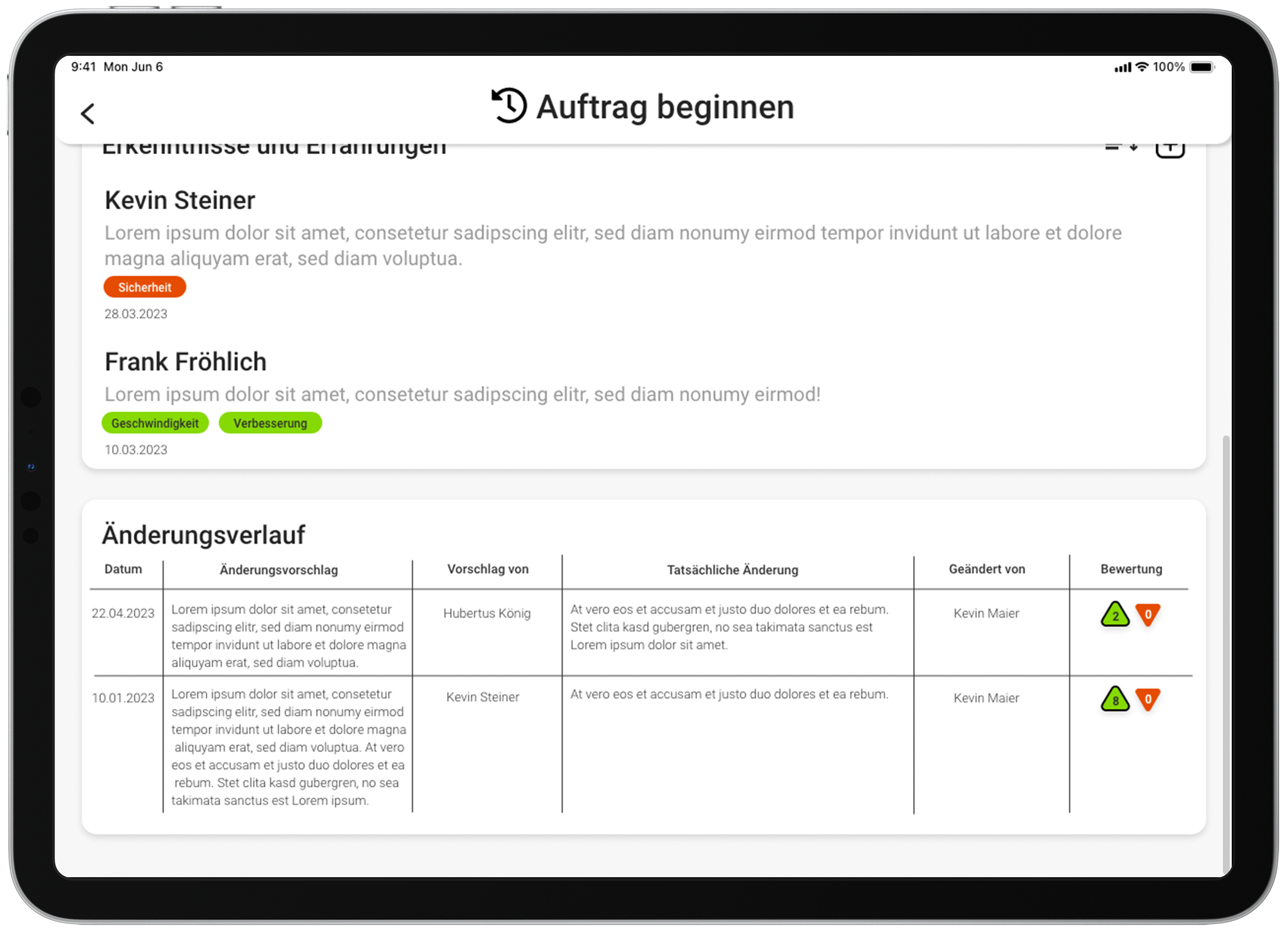 Arbeitsablaufplan